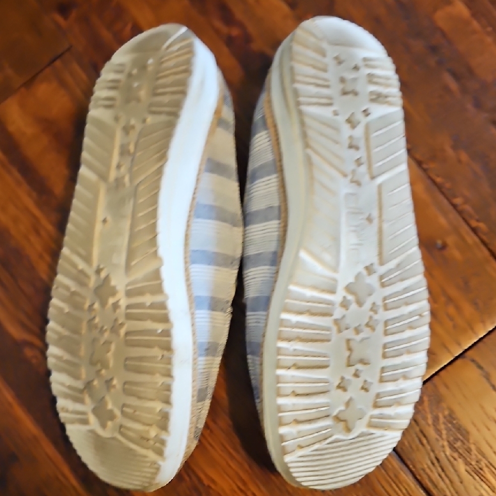 Hey Dude Blue and White Striped Loafers - Picture 5 of 5